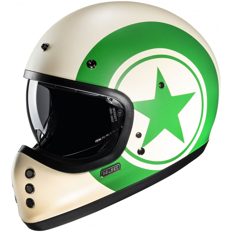 HJC V60 Nyx MC4SF Integralhelm Motorrad weiß-grün