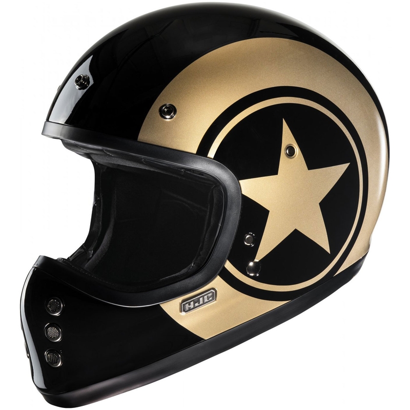 HJC V60 Nyx MC9 Integralhelm Motorrad schwarz-gold