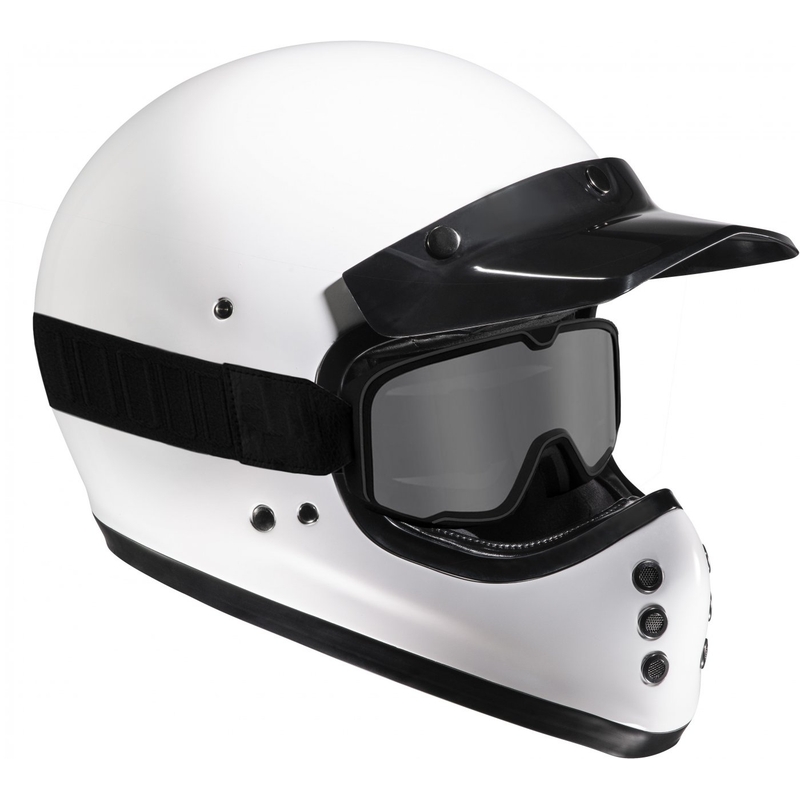 HJC V60 Solid Integralhelm Motorrad weiß