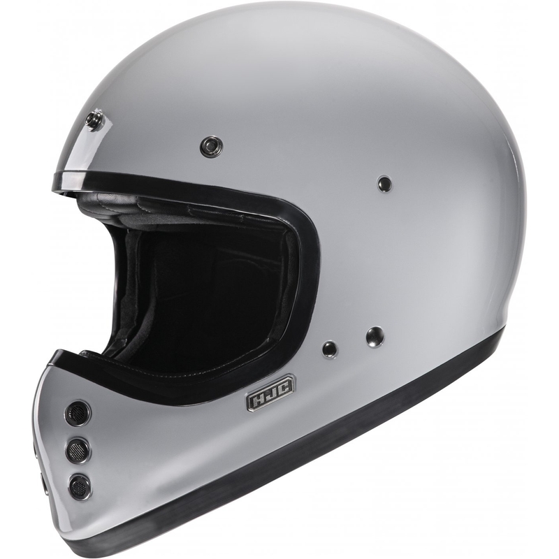 HJC V60 Solid Integralhelm Motorrad grau