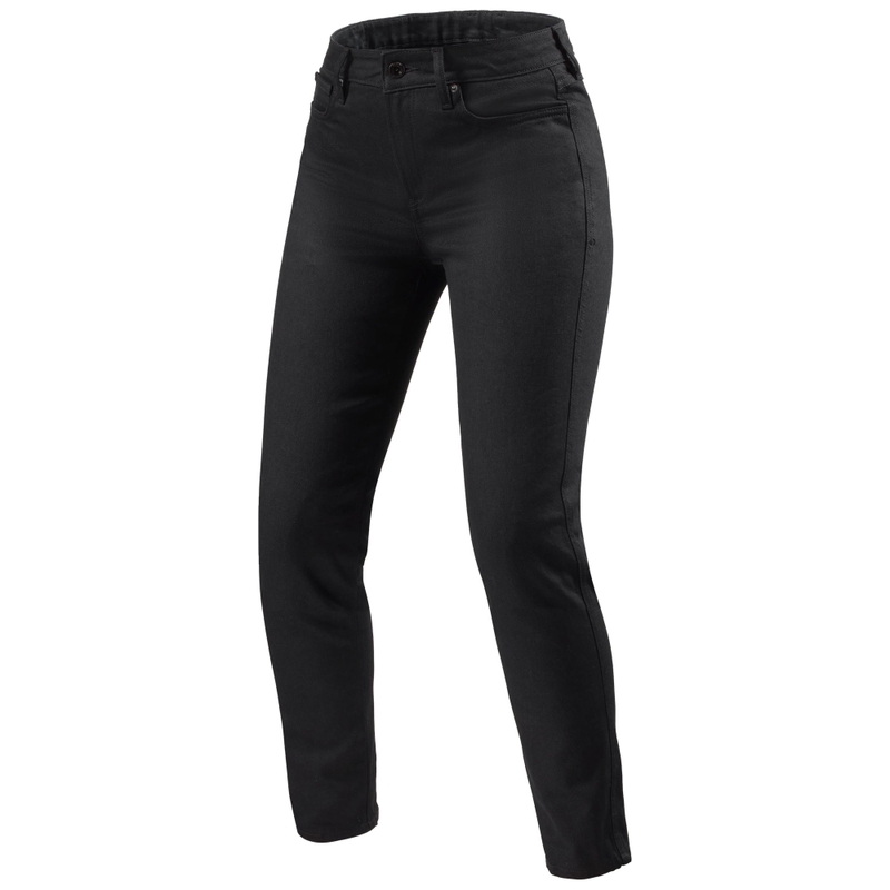 Revit Marzia Skinny short Damen Motorradjeans Schwarz