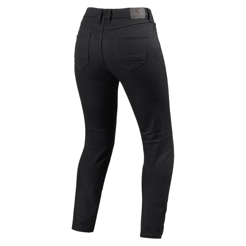 Revit Marzia Skinny short Damen Motorradjeans Schwarz