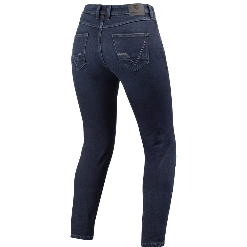 Revit Marzia Skinny short Damen Motorradjeans - Blau