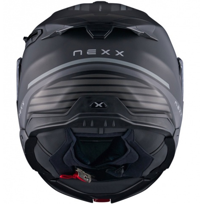 Klapphelm Motorrad Nexx X.Lifetour Globe matt schwarz-grau Ausverkauf