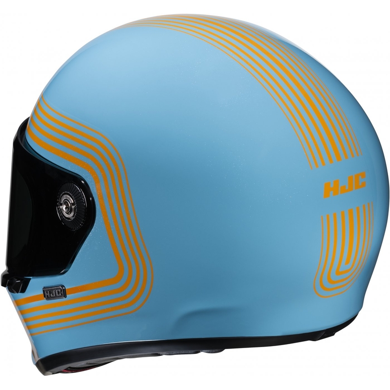 HJC V10 Foni MC27 Integralhelm Motorrad türkis-orange
