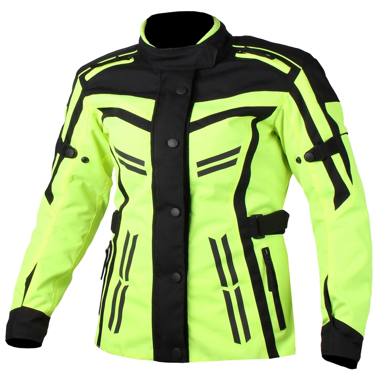 Damen RSA Paulina schwarz-fluo gelb Motorradjacke Ausverkauf