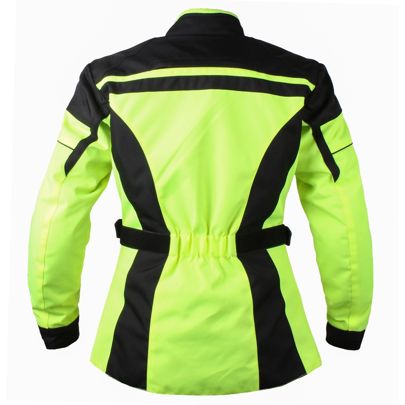 Damen RSA Paulina schwarz-fluo gelb Motorradjacke Ausverkauf