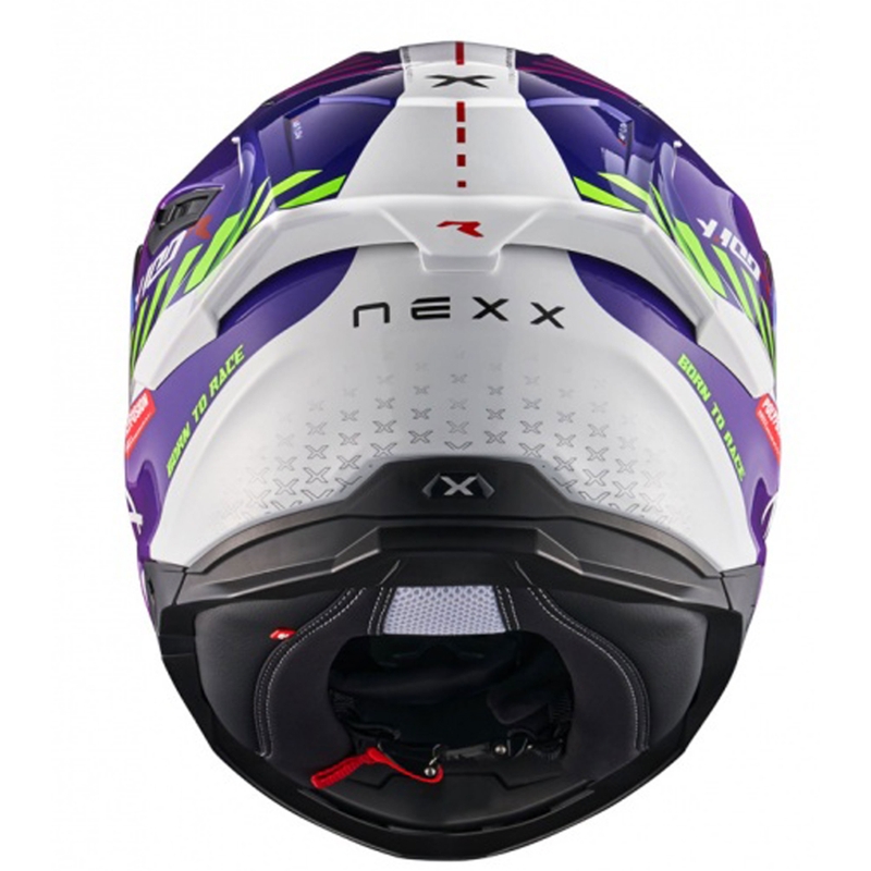 NEXX Y.100R Fade Integralhelm Motorrad lila-weiß Ausverkauf