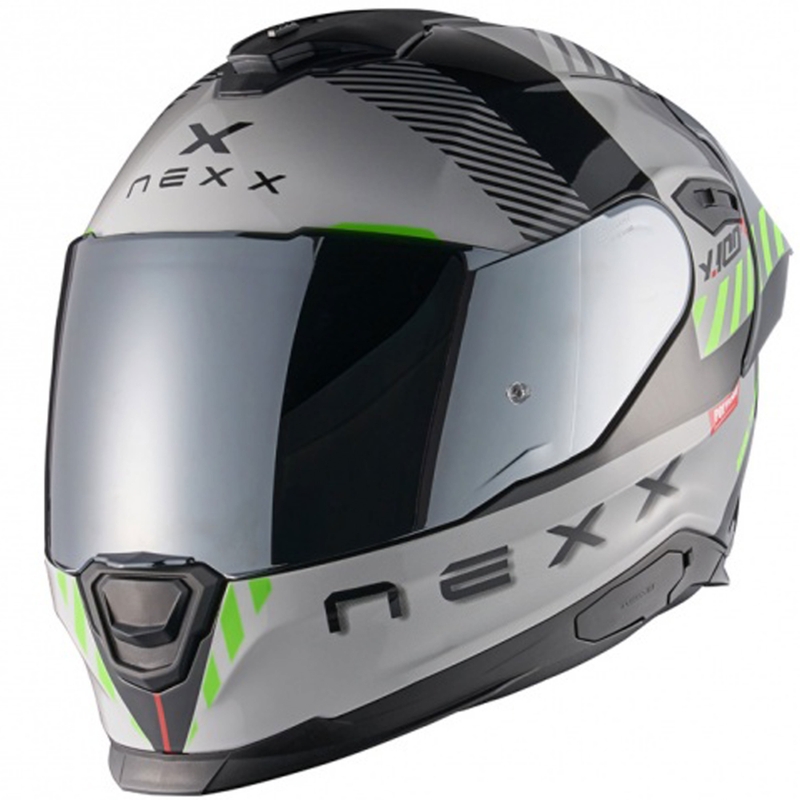 NEXX Y.100R Fade Motorrad Integralhelm grau-schwarz