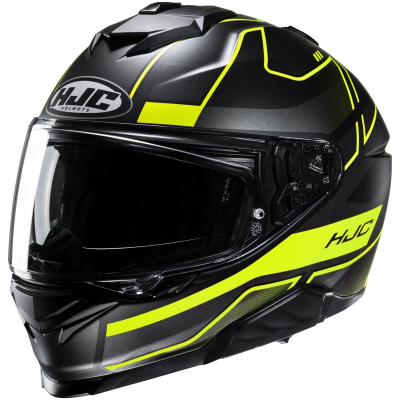Integralhelm Motorrad HJC i71 Iorix MC3HSF schwarz-fluo gelb