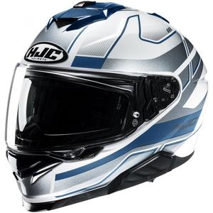 HJC i71 Iorix MC2 Integralhelm Motorrad weiß-blau-silber