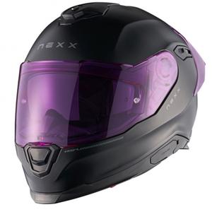 Integralhelm Motorrad NEXX Y.100R Subsonic matt schwarz-pink