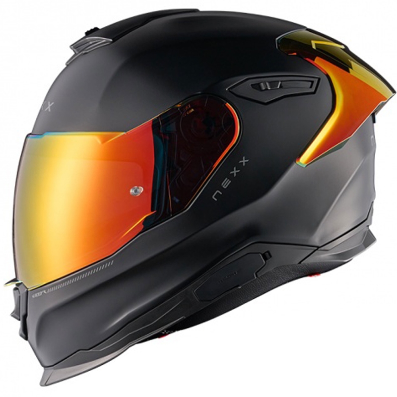 Integralhelm Motorrad NEXX Y.100R Subsonic matt schwarz-rot