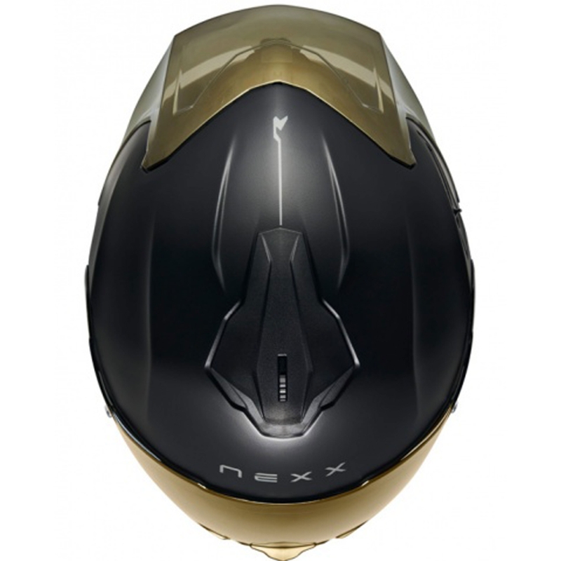 NEXX Y.100R Subsonic Integralhelm Motorrad matt schwarz-gold