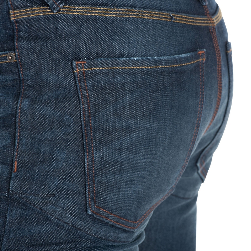 Oxford Original Approved AAA Slim Jeans Motorradjeans verwaschenes Blau