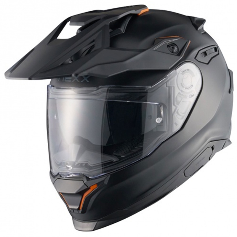 Enduro-Motorradhelm NEXX Y.TRAVL Plain mattschwarz Ausverkauf