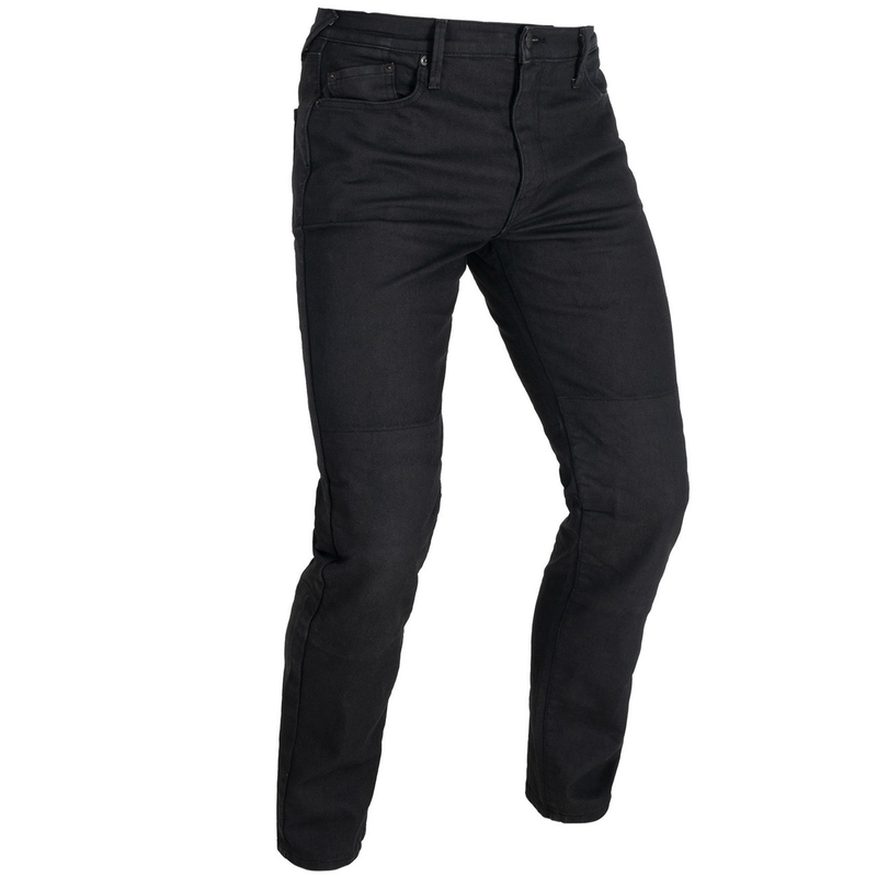 Oxford Original Approved AAA Slim Jeans Schwarze Motorradjeans