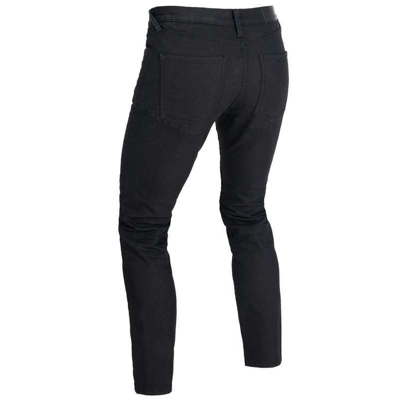 Oxford Original Approved AAA Slim Jeans Schwarze Motorradjeans