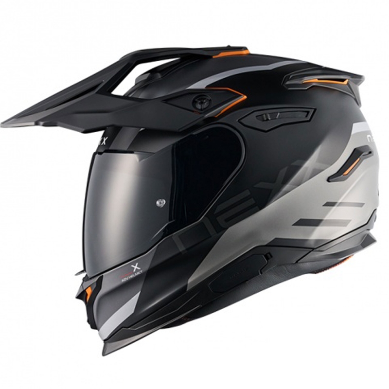 Enduro Motorradhelm NEXX Y.TRAVL Quest matt schwarz-grau