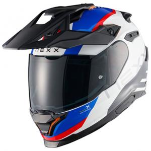 Enduro Motorradhelm NEXX Y.TRAVL Quest weiß-blau-rot