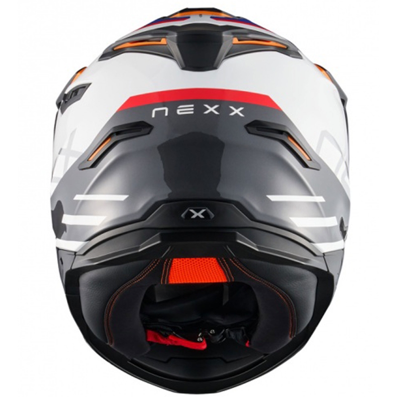 Enduro Motorradhelm NEXX Y.TRAVL Quest weiß-blau-rot