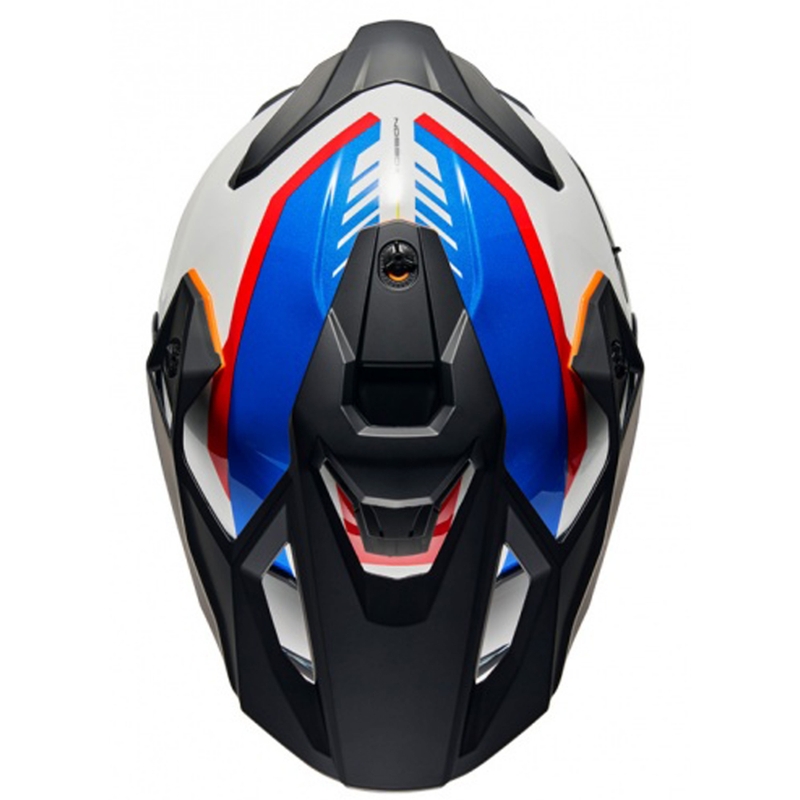 Enduro Motorradhelm NEXX Y.TRAVL Quest weiß-blau-rot