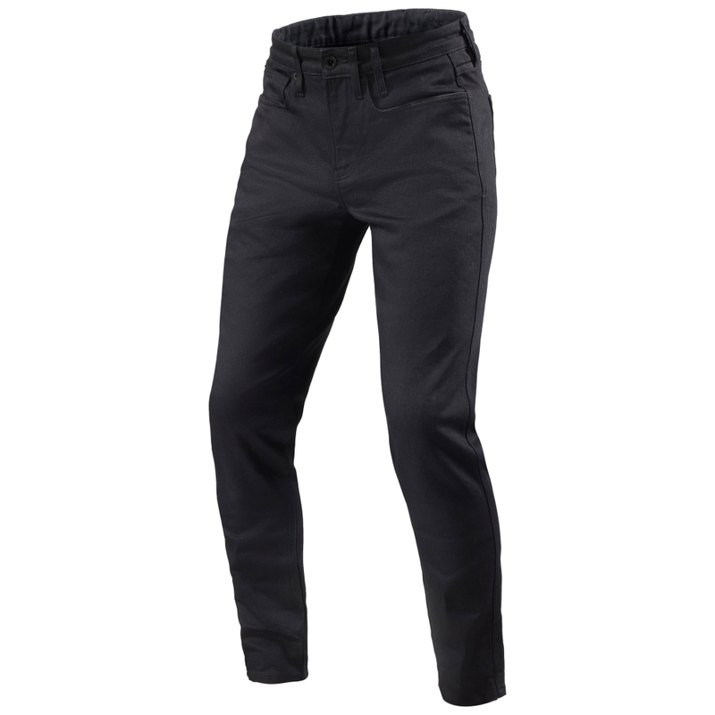 Revit Kai Skinny Short Motorradjeans Schwarz