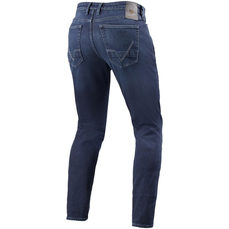 Revit Kai Skinny Motorradjeans Mittelblauer Stein