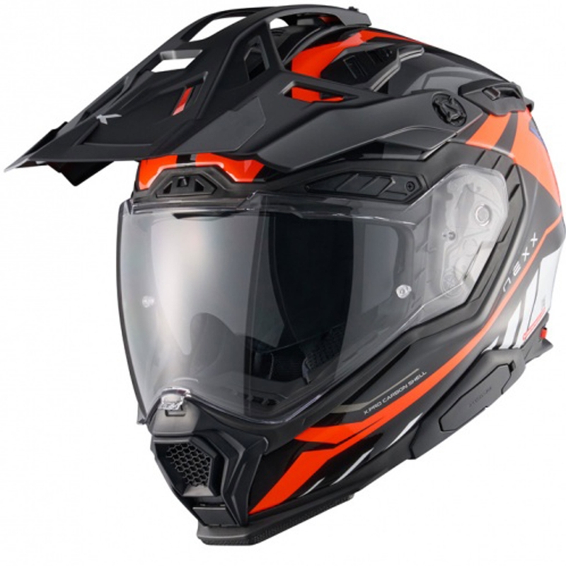 Enduro Motorradhelm Nexx X.WED3 Gobi orange-weiß Ausverkauf