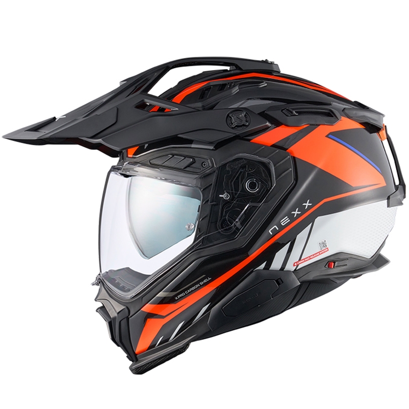Enduro Motorradhelm Nexx X.WED3 Gobi orange-weiß Ausverkauf