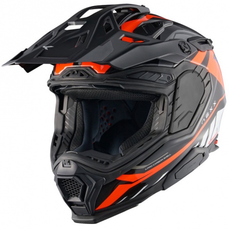 Enduro Motorradhelm Nexx X.WED3 Gobi orange-weiß Ausverkauf