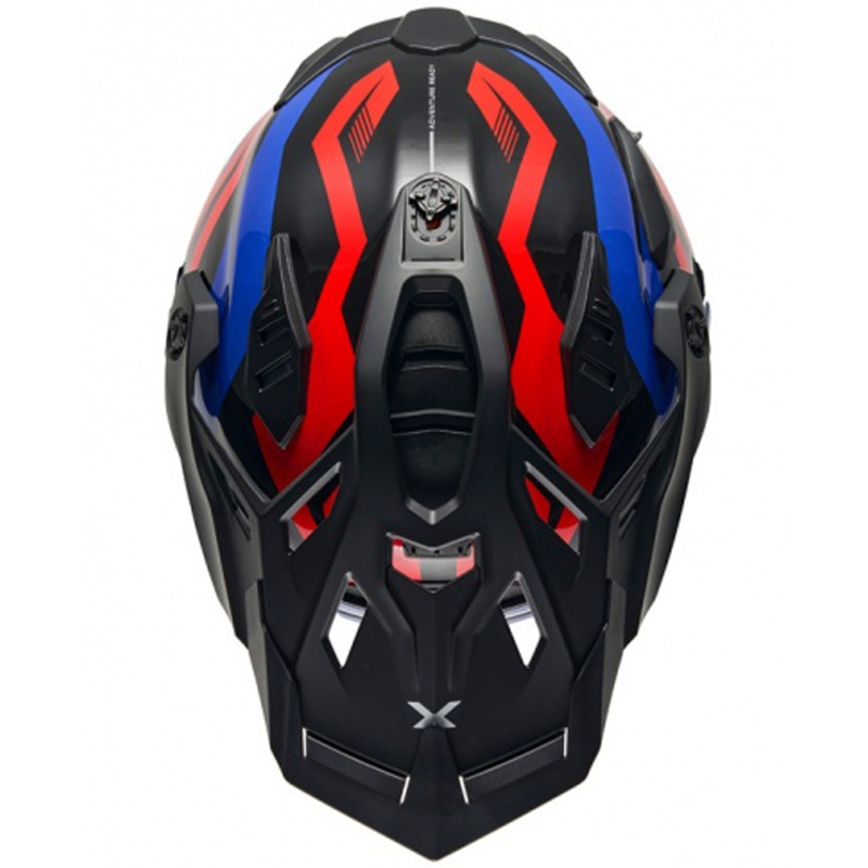 Enduro Motorradhelm Nexx X.WED3 Gobi blau-rot