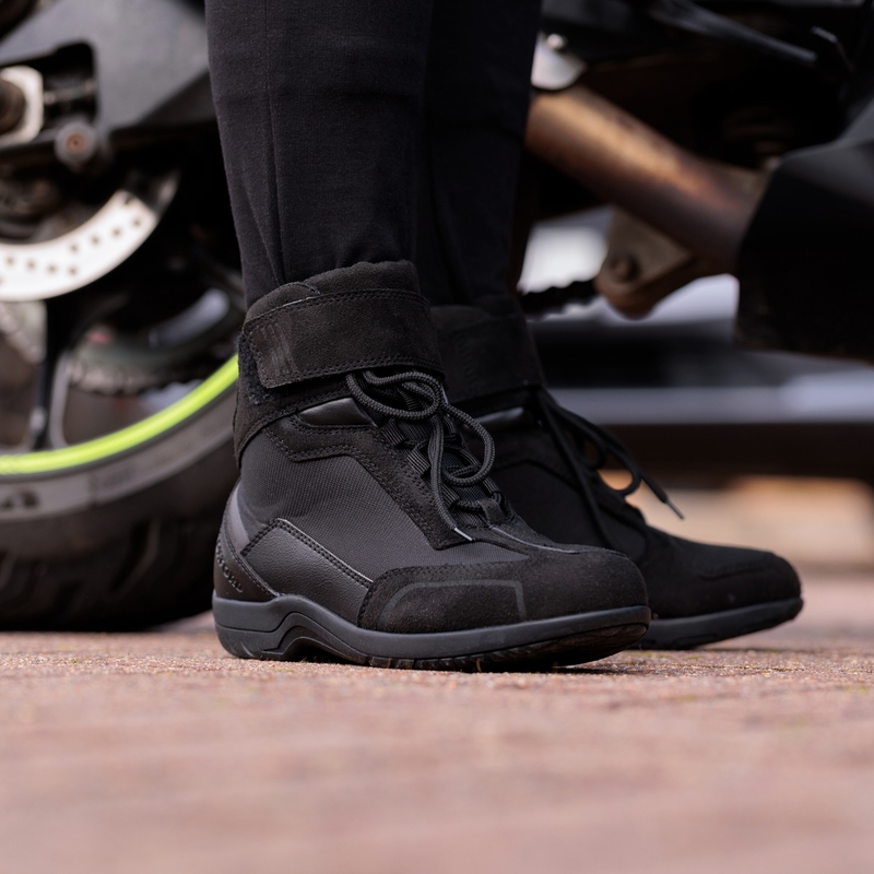 Damen Motorradstiefel Oxford Spartan Air schwarz