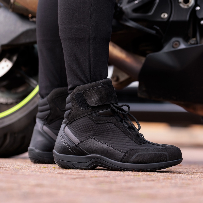 Damen Motorradstiefel Oxford Spartan Air schwarz