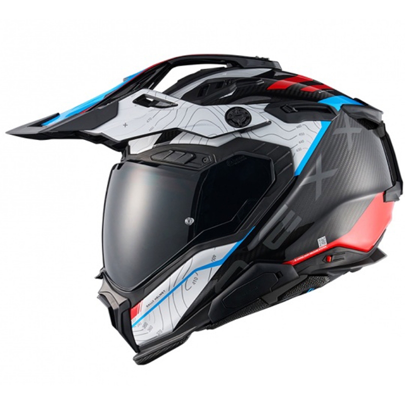 Enduro Motorradhelm Nexx X.WED3 Furka blau-rot