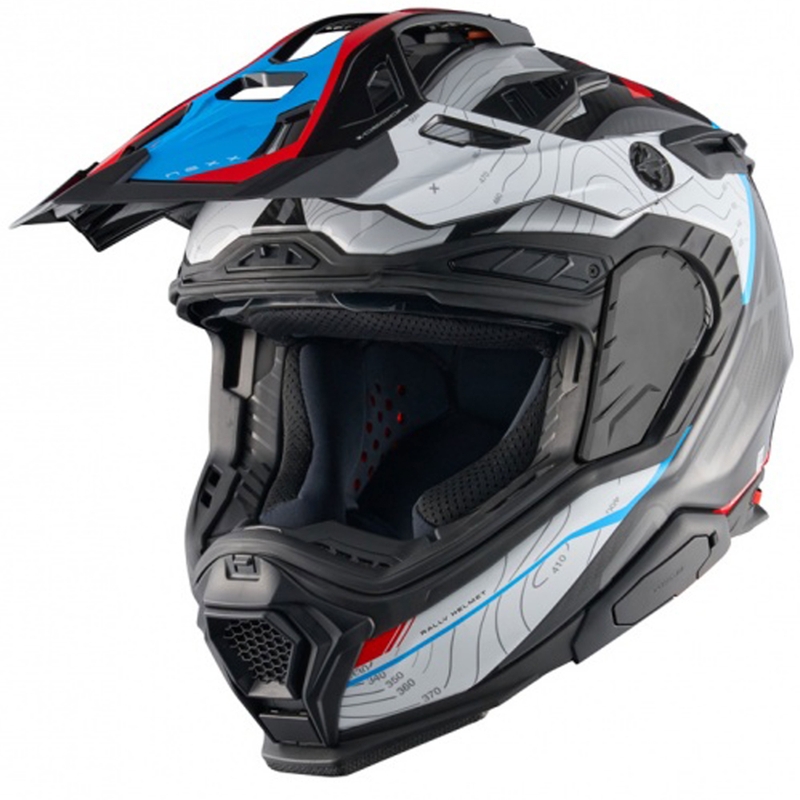 Enduro Motorradhelm Nexx X.WED3 Furka blau-rot