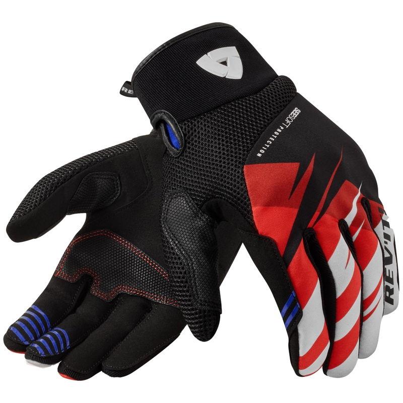 Revit Surge Motorradhandschuhe schwarz-rot
