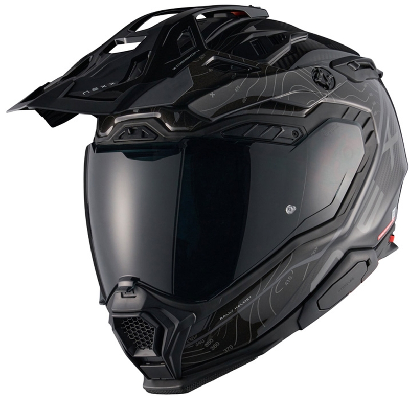 Enduro-Motorradhelm Nexx X.WED3 Furka schwarz-grau