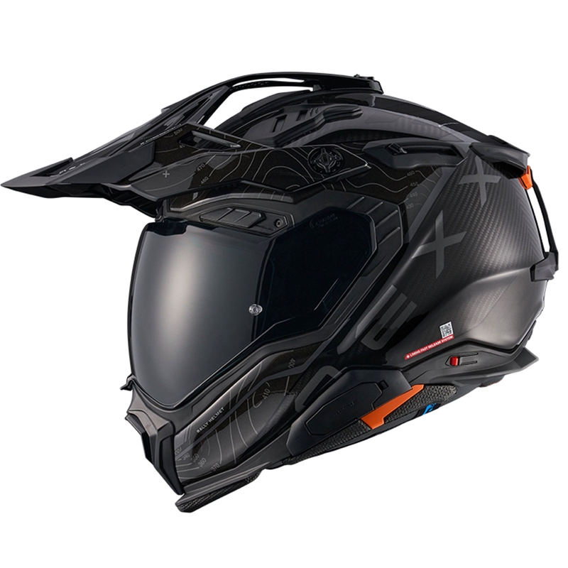 Enduro-Motorradhelm Nexx X.WED3 Furka schwarz-grau