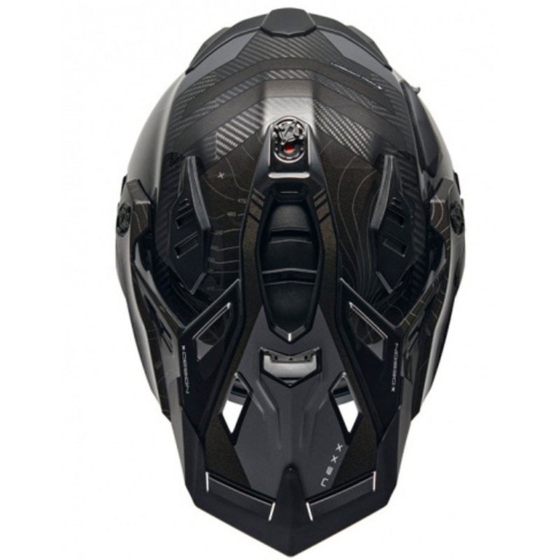 Enduro-Motorradhelm Nexx X.WED3 Furka schwarz-grau