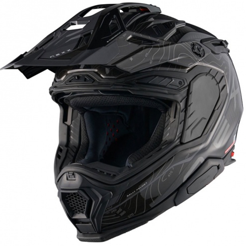 Enduro-Motorradhelm Nexx X.WED3 Furka schwarz-grau
