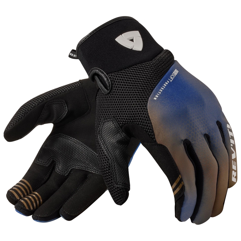 Revit Surge Motorradhandschuhe camo-blau