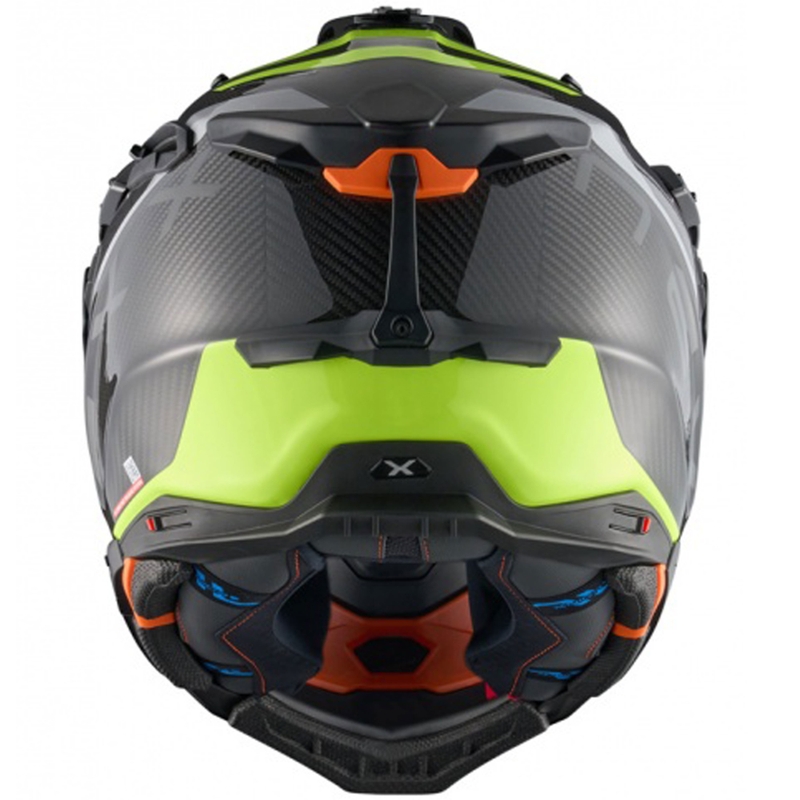 Enduro-Motorradhelm Nexx X.WED3 Furka grau-fluogelb