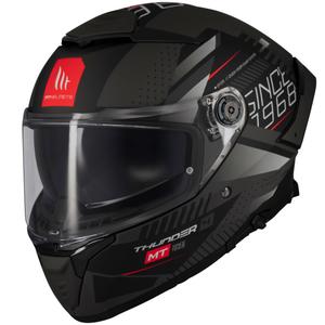 Integrierter Motorradhelm MT Thunder 4 SV Luminence mattschwarz