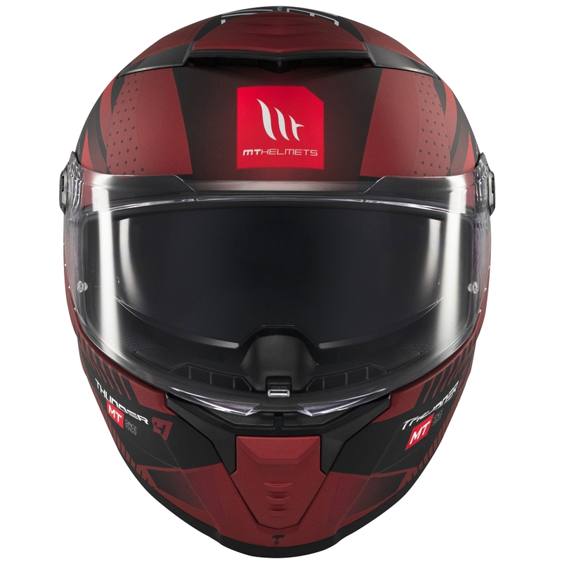 Integrierter Motorradhelm MT Thunder 4 SV Luminence rot