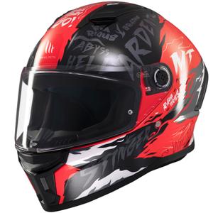 MT Stinger 2 Ardent Integralhelm Motorrad schwarz-rot