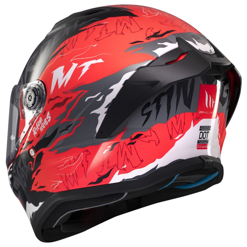 MT Stinger 2 Ardent Integralhelm Motorrad schwarz-rot
