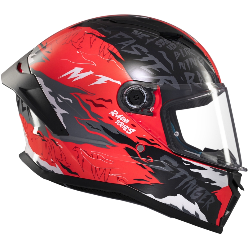 MT Stinger 2 Ardent Integralhelm Motorrad schwarz-rot