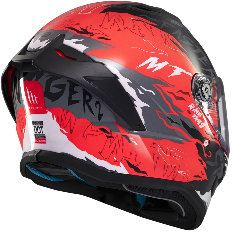 MT Stinger 2 Ardent Integralhelm Motorrad schwarz-rot