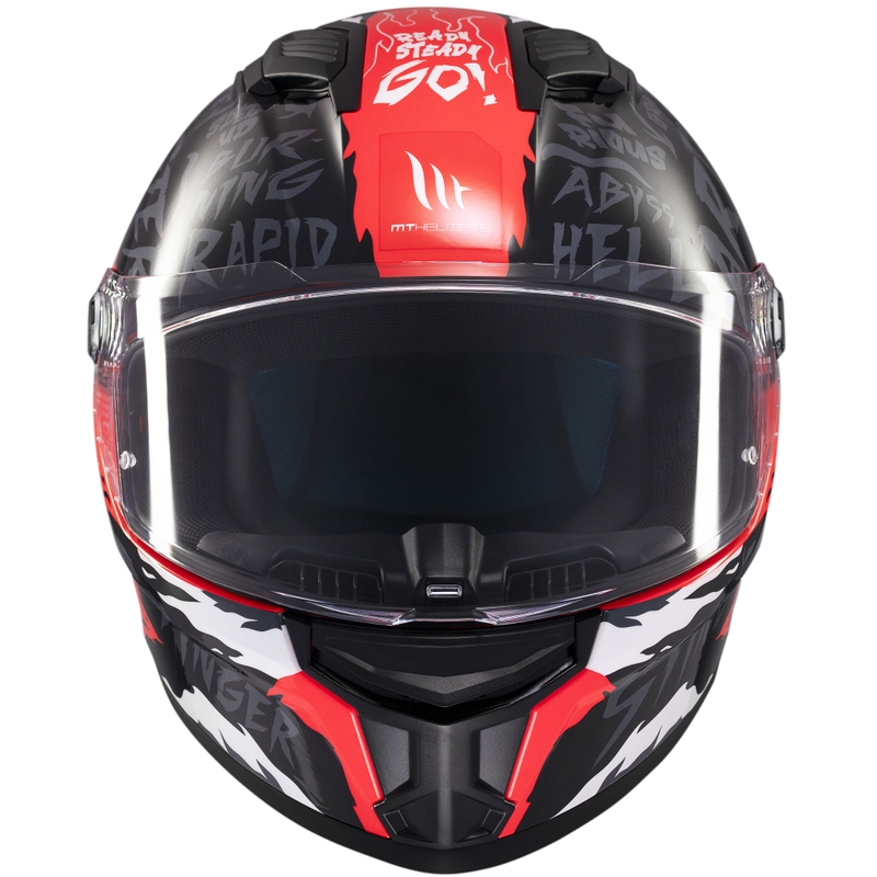 MT Stinger 2 Ardent Integralhelm Motorrad schwarz-rot